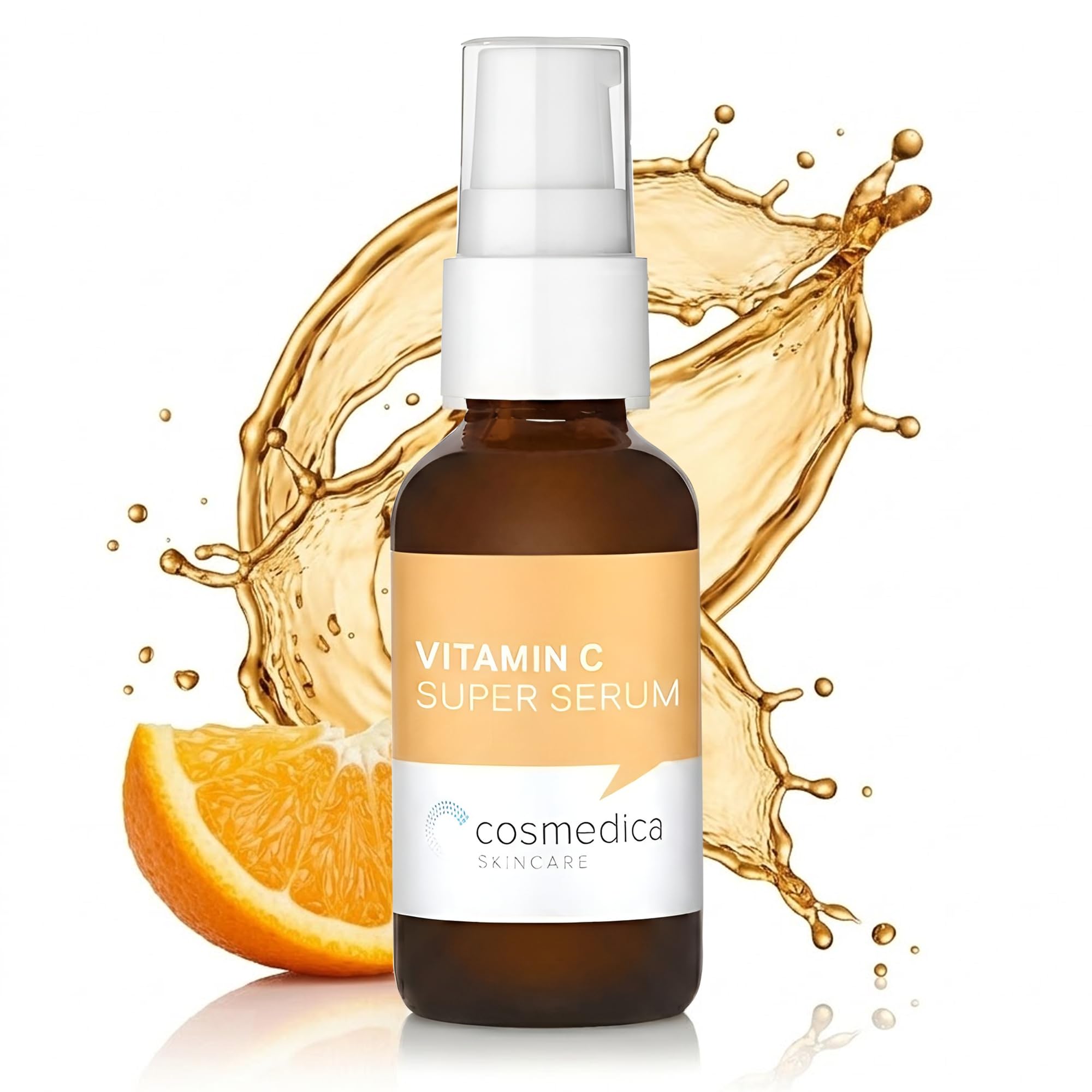 VITAMIN C SERUM 20%, Vitamin C E + Ferulic Acid, Hyaluronic Acid Serum -72% Natural Extracts and Organic Ingredients, Best Anti-Aging Serum, Hydra C Serum, 1 Ounce