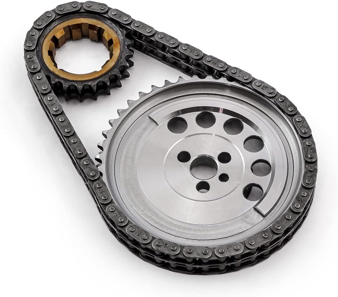 Speedmaster PCE264.1023 Compatible with Chevy GM LS3 Double Roller 9 Keyway Billet Steel Timing Chain Kit
