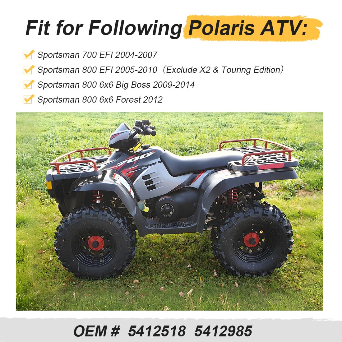 Manguito de admisión para caja de aire para Polaris Sportsman 700 800 2004-2014 5412518