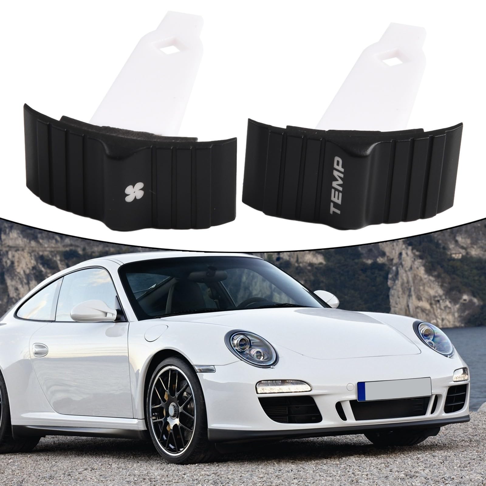 Zilimontt Kontrola klimatu HVAC Air Con przełącznik do 987.1 dla kajmanów do modeli Boxster przed liftingiem temperatury wentylator ogrzewanie zestaw przycisków klimatyzacji, zestaw przycisków