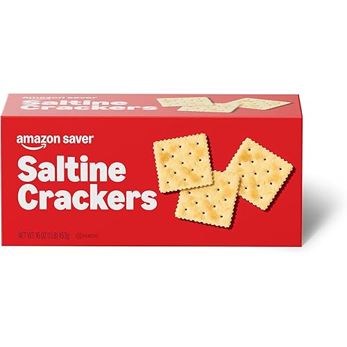 Amazon Saver, Saltine Crackers, 16 Oz (Previously Amazon Fresh, Packaging May Vary)