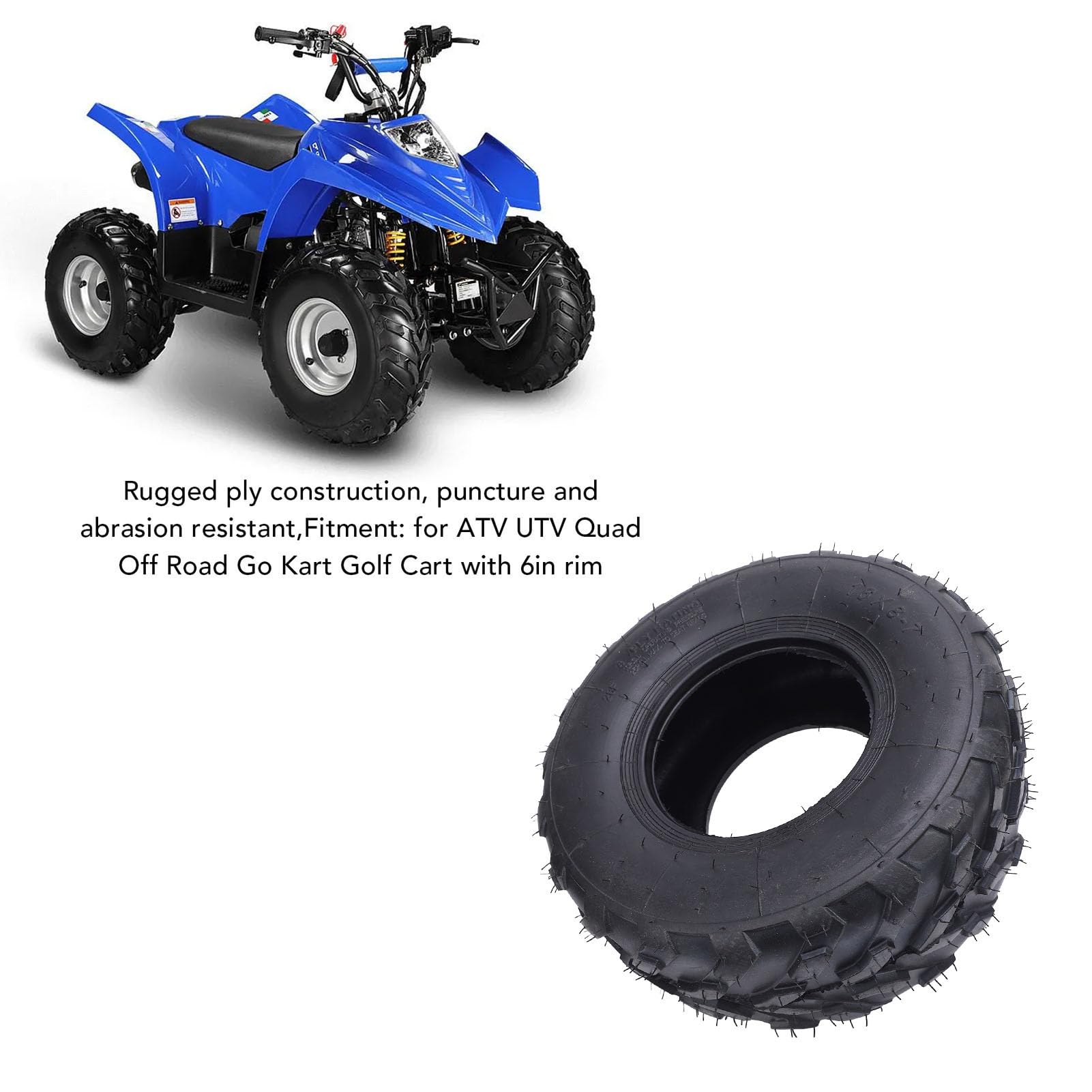 Opona ATV 16x8 7 Guma najwyższej jakości, antypoślizgowa, zwiększona przyczepność, odporna na przebicie, opona zamienna do quada, gokarta terenowego, wózka golfowego Minibike,