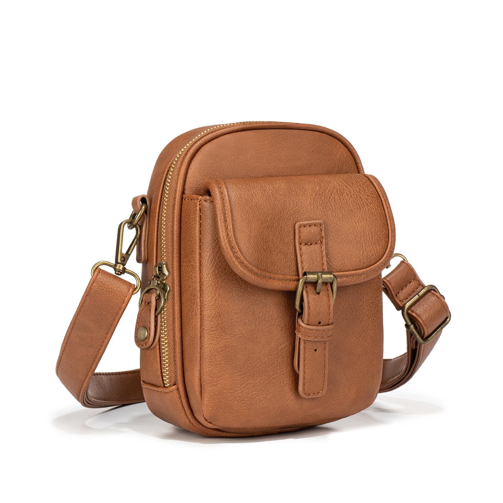 Small Crossbody Bags for Women Vegan Leather Cell Phone Purse Wallet Handbags with Built in Wallet
