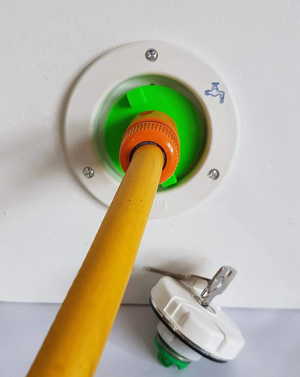 Camper Fiamma Water Filler CAP Motorhome Water tank Filler cap with hose connector Fits