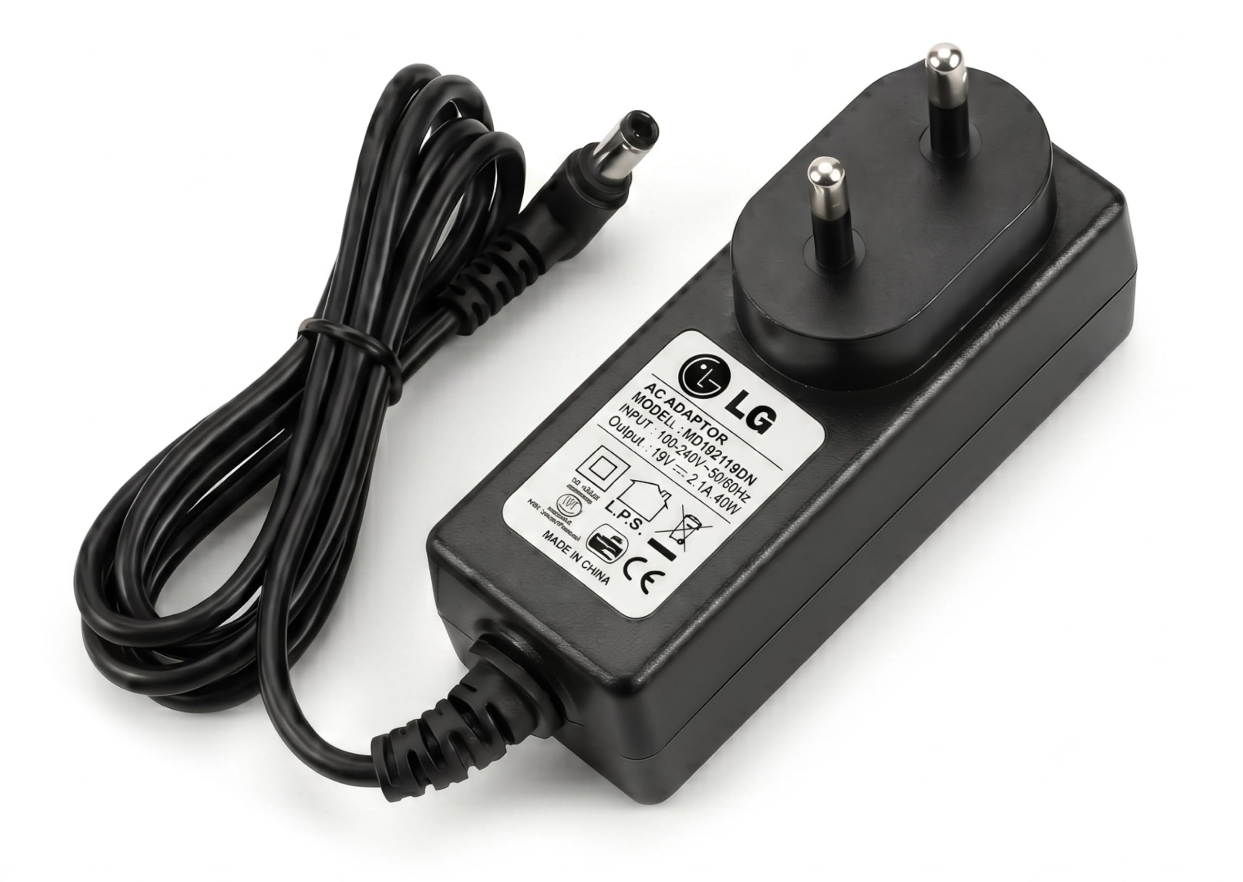 19V 2.1A DC Power Adapter Charger with Center Pin Connector | AC 100-240V Input | Compatible with LG Monitors | Replacement Power Supply-image-19