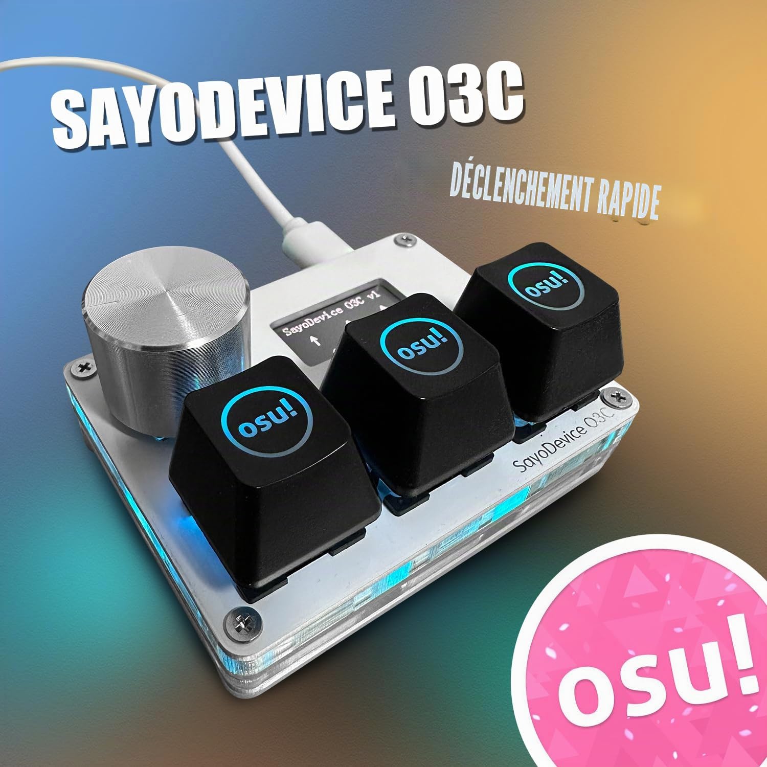 Interrupteur magnétique à Effet Hall SayoDevice O3C à déclenchement Rapide