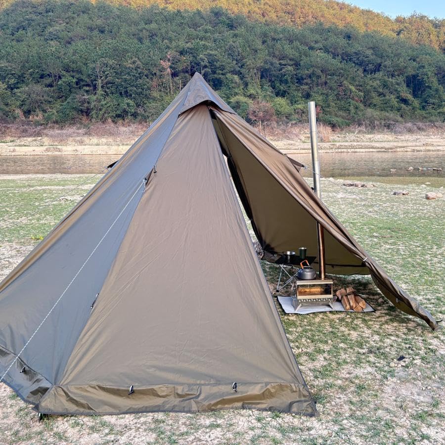 Amazon.co.jp: DOGBOO 軍幕 ワンポール インナー付き タープ 