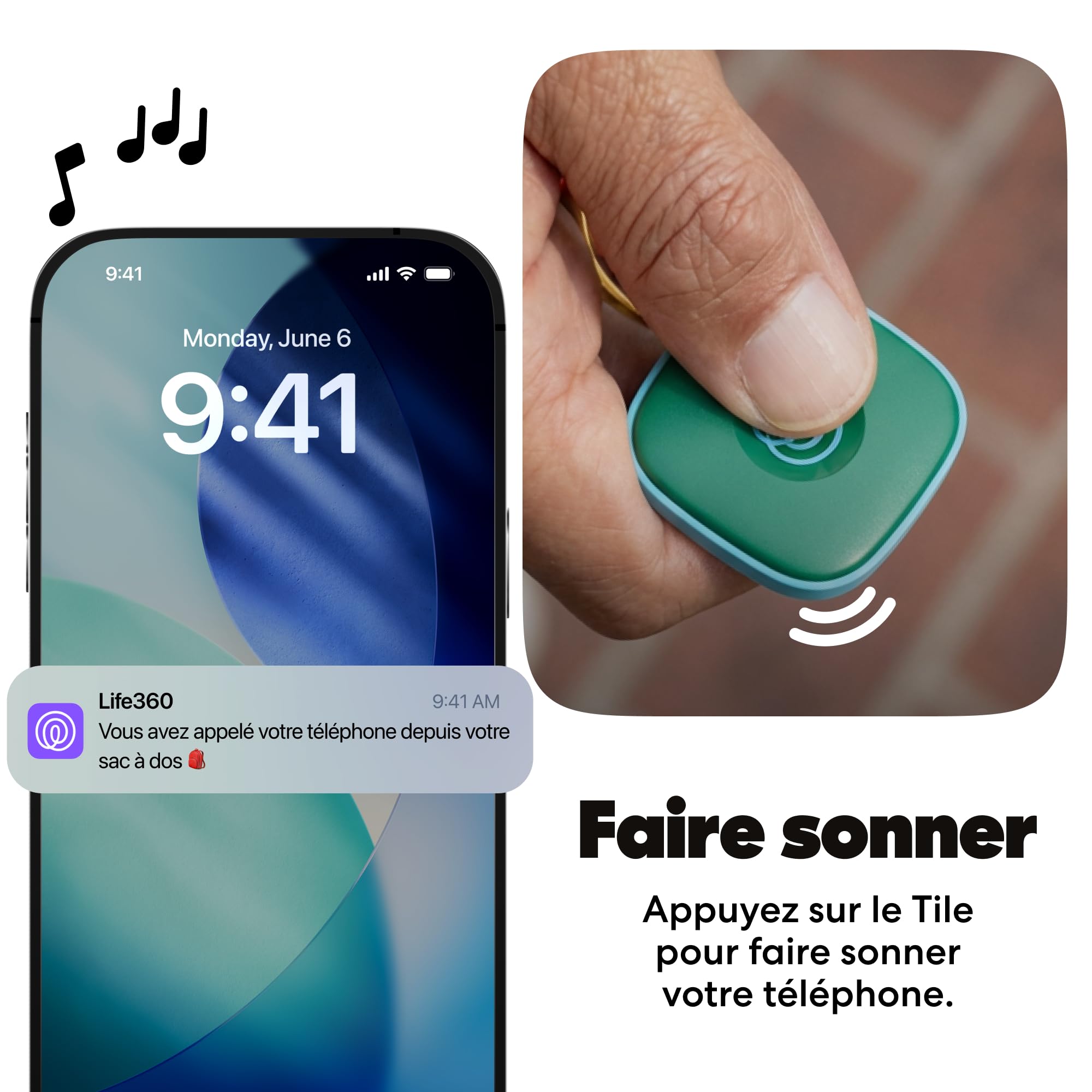Life360 Tile - Tracker Bluetooth, détecteur de clés et localisateur d'objets pour clés, Sacs & Autres. Détecteur de téléphone. Compatible avec iOS & Android. Lot de 4 (Couleur)