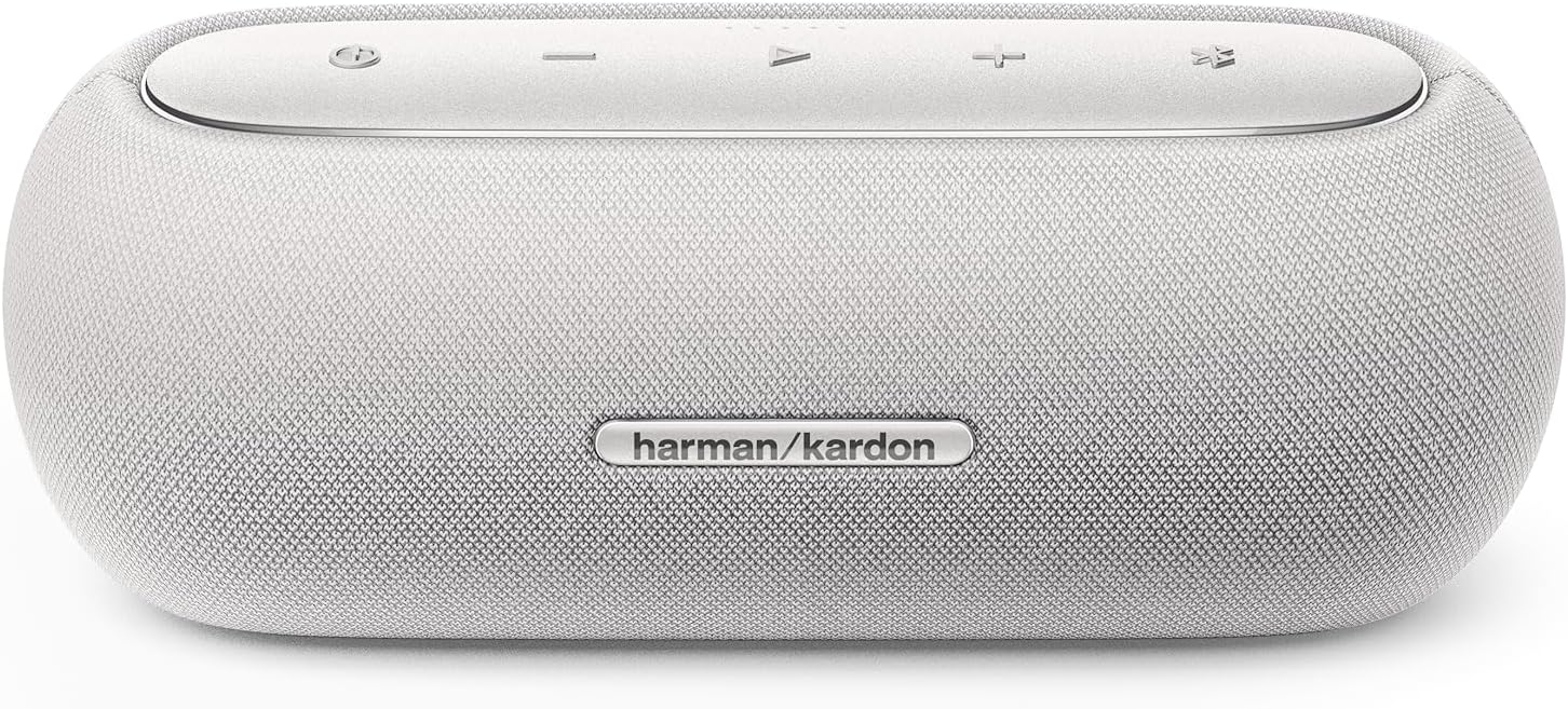 HARMAN LUNA ELEGANT PORTABLE BLUETOOTH SPEAKER WITH 12 HOURS OF PLAYTIME, Grey
