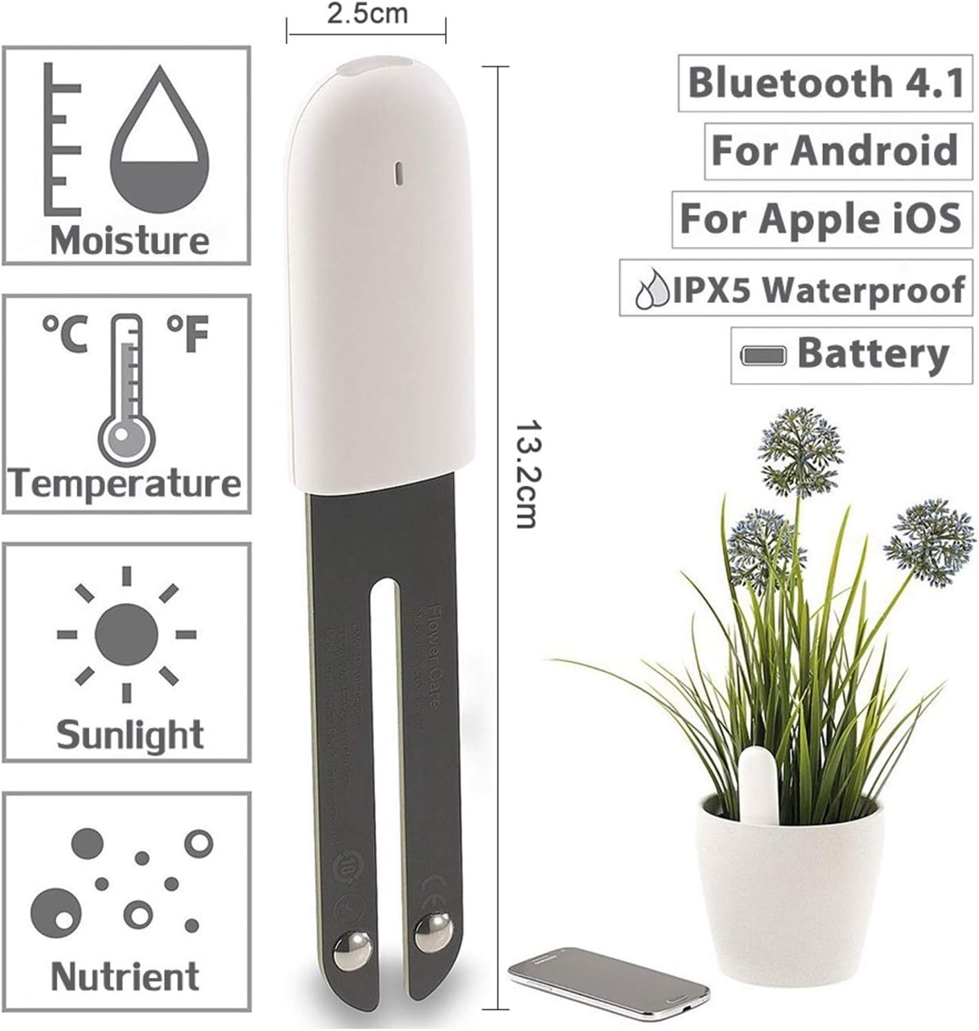 Home Improvement Xiaomi Mi Flora Monitor Digital Plants Grass Flower