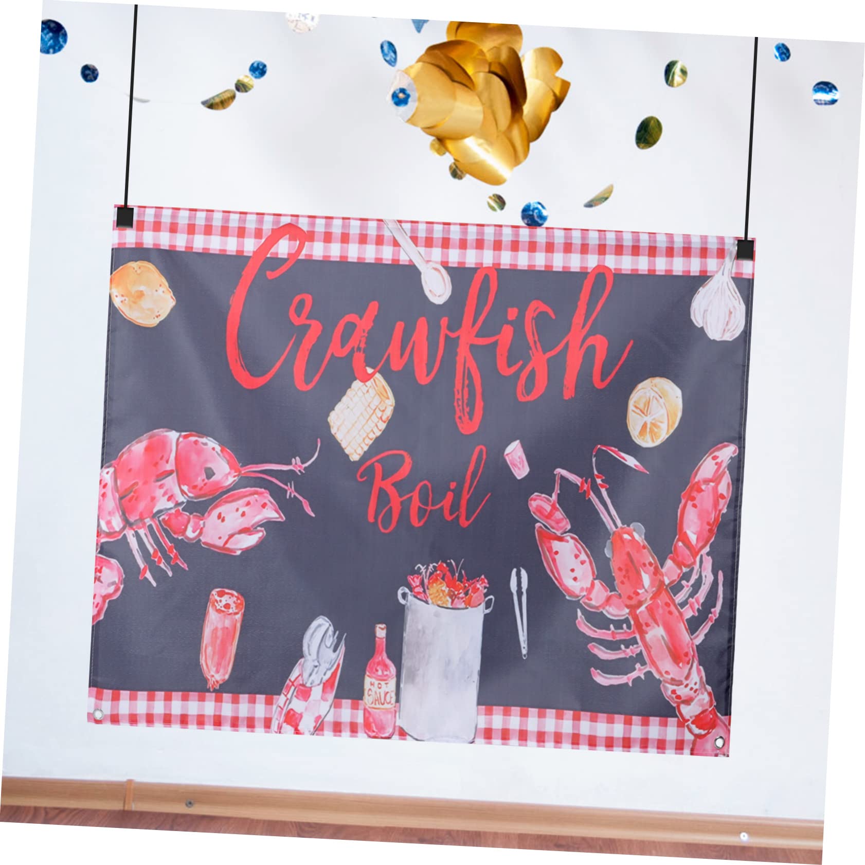 Toddmomy 4 Pezzi Di Decorazioni Per Feste A Tema Aragosta Decorazioni Per Compleanni Decorazioni Per Feste Di Compleanno Per Striscioni Di Buon Compleanno Sfondo Per Compleanno