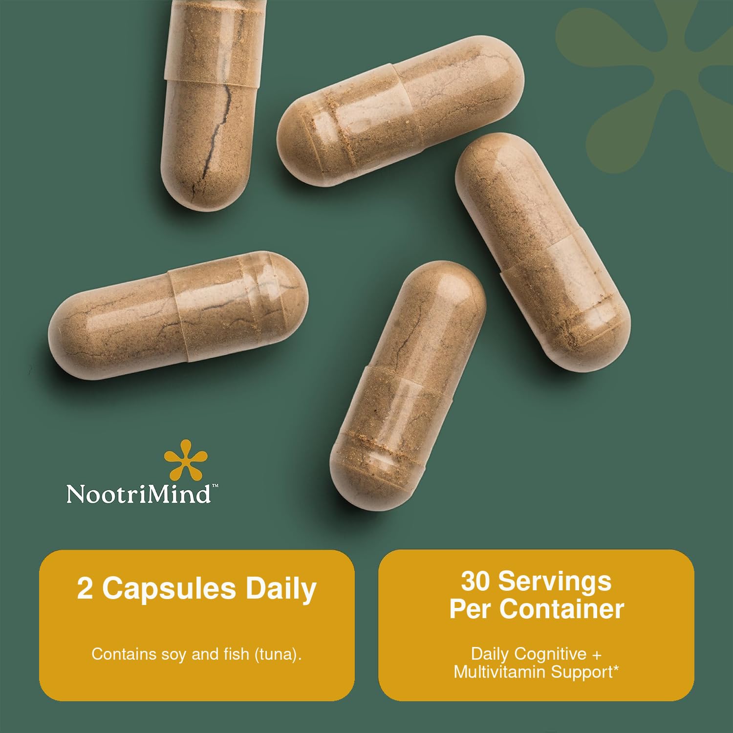 Nootropic Brain Supplement for Memory and Focus, 60 Capsules — Amazon image 4