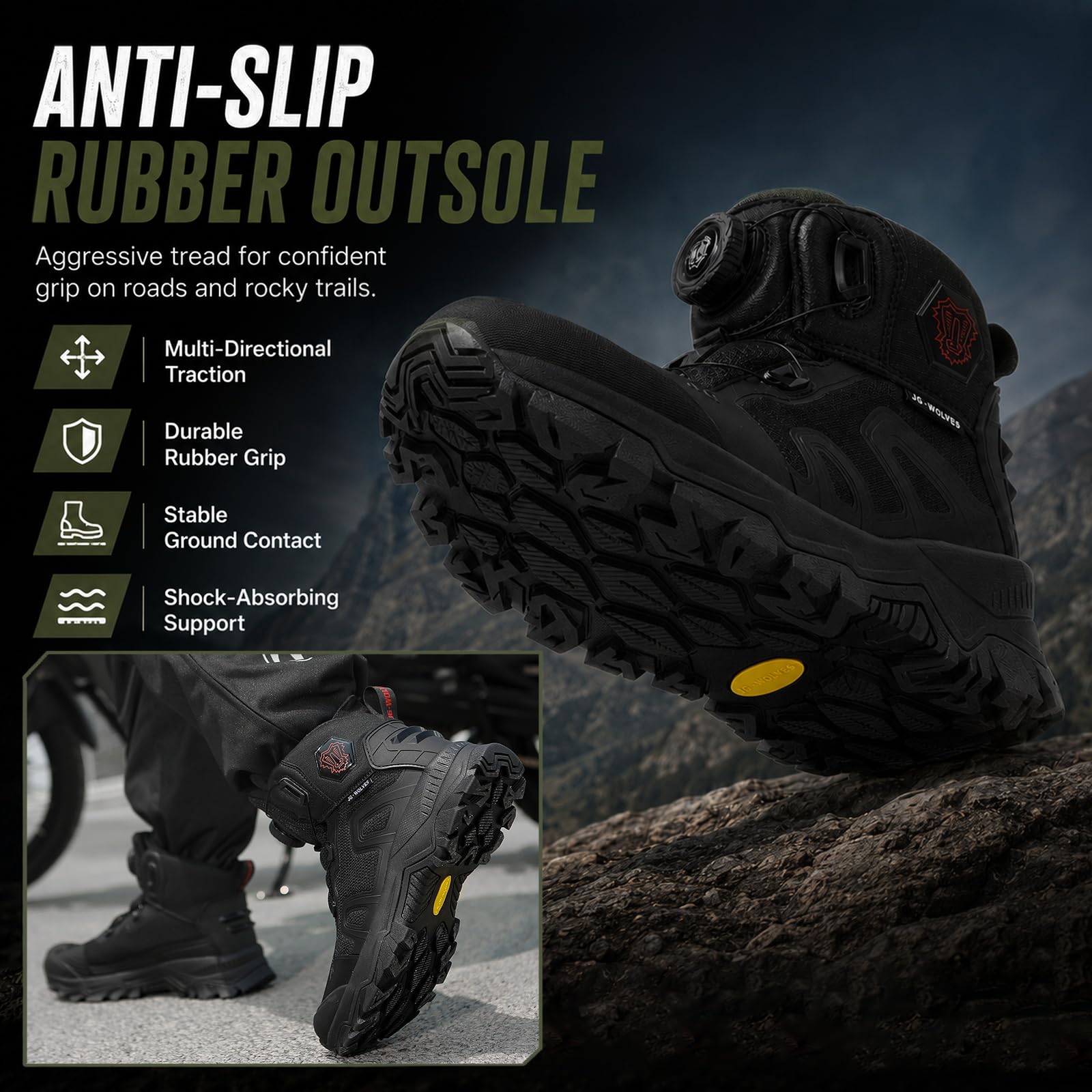 Stivali da Moto da Uomo, alla Caviglia Corta Scarpe protettive | per motociclisti, Chiusura a vite, Scarpe da moto Traspirante pelle con dispositivi di protezione, Antiscivolo