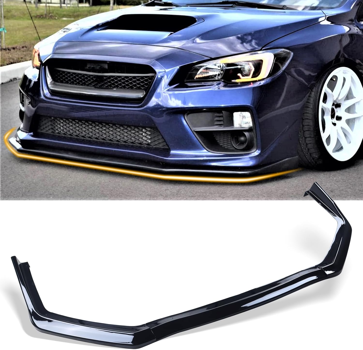 NOPOCA Front Bumper Lip Fit for 20152021 Subaru WRX STI