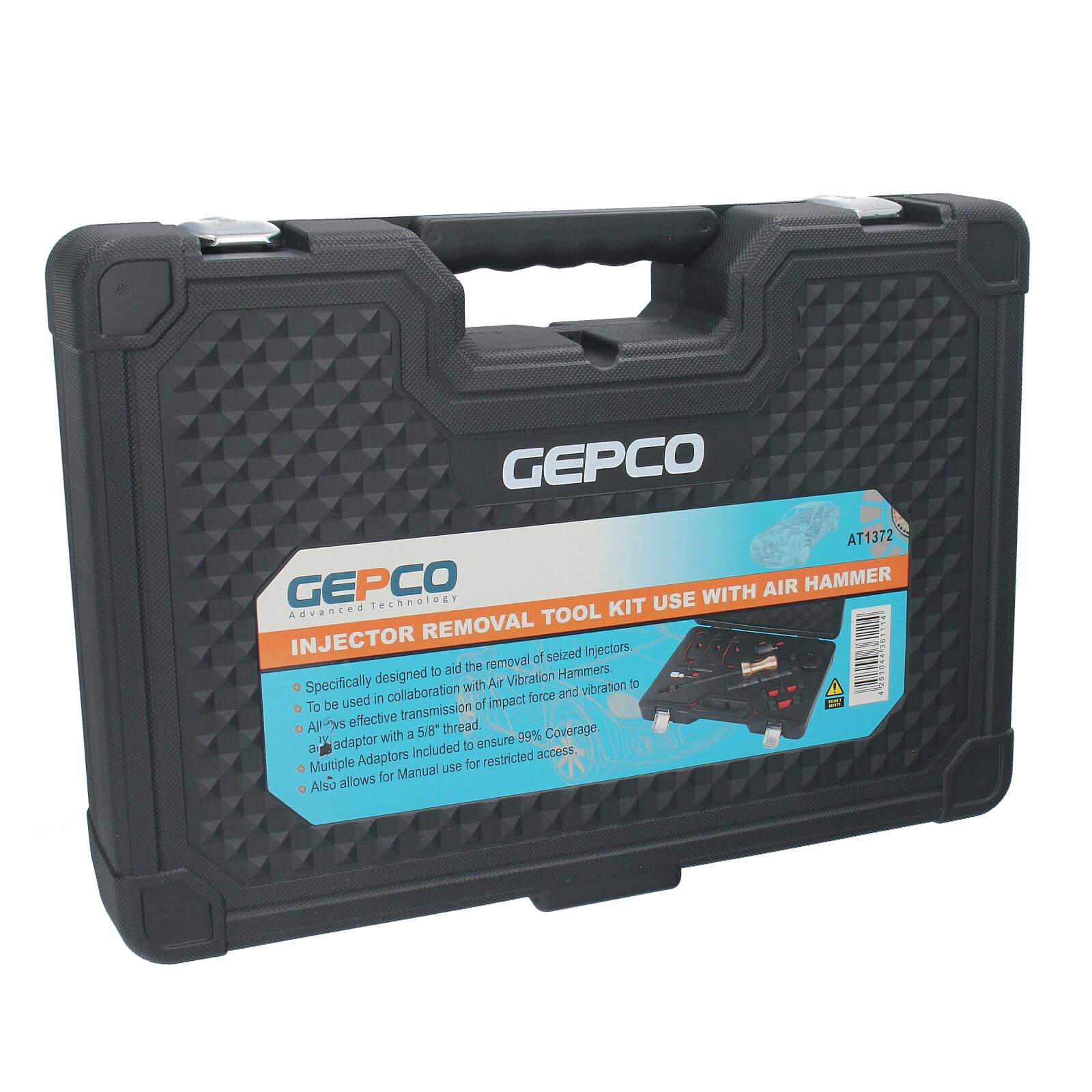 GEPCO Set di utensili di rimozione per iniettori per uso con martello pneumatico compatibile con iniettori Bosch, Siemens, Denso e Delphi