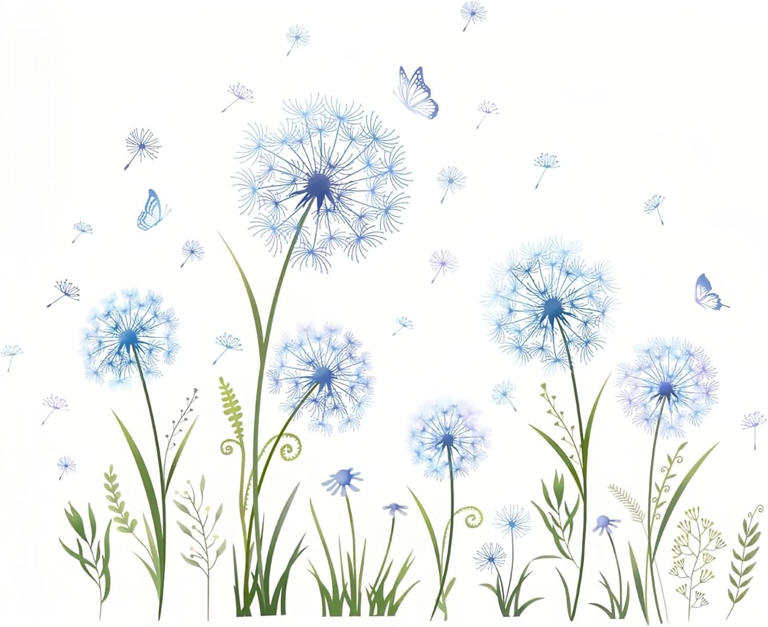 Vetrofanie Primavera Adesivi per Finestre Riutilizzabili con Farfalle e Fiori Primaverili, Statici Autoadesivi Finestre, Fiori Adesivi per Vetri Decorazione Vetrina, Soggiorno, Bagno 27x45 cm
