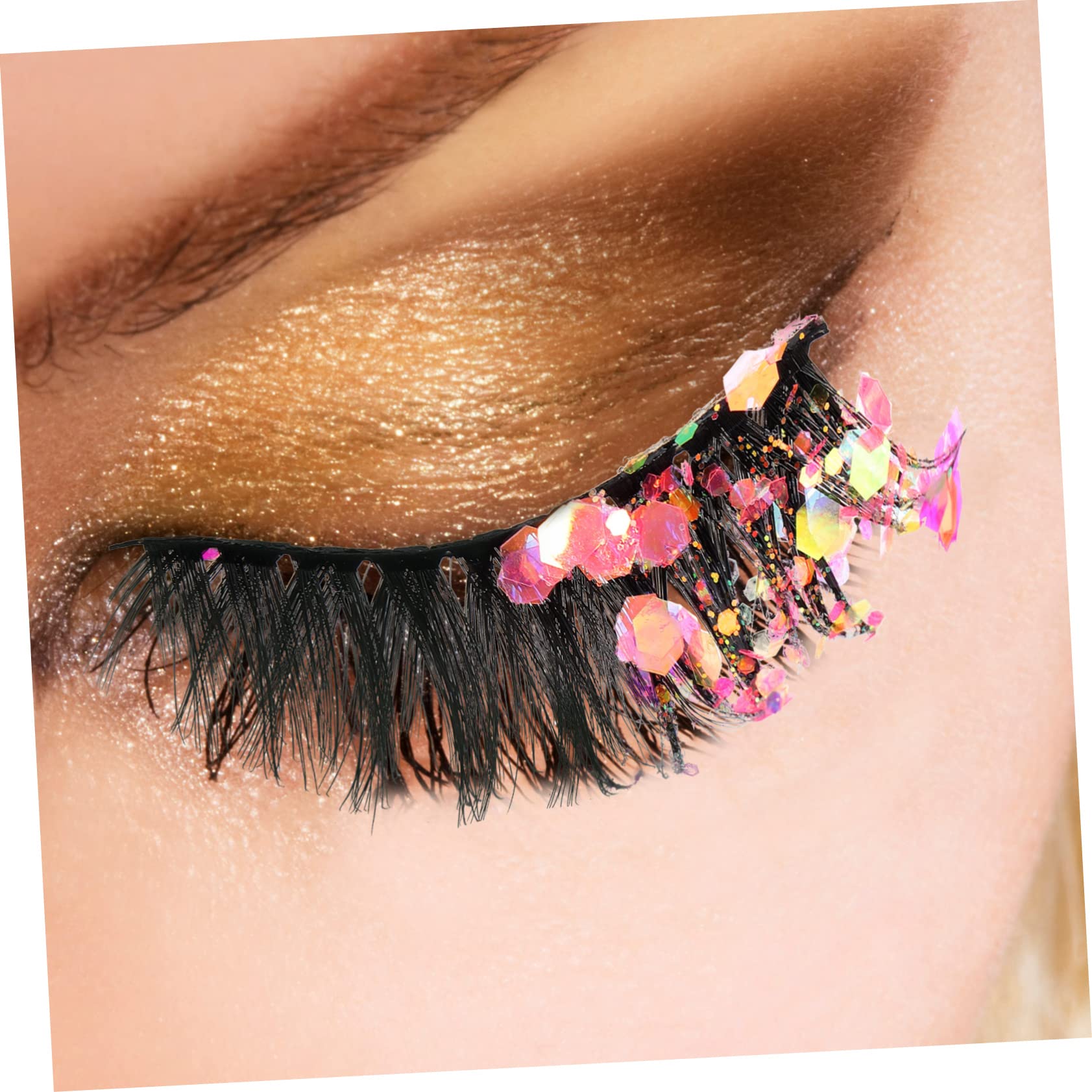 Healeved 12 Paires Faux cils fluorescents fake lashes extensions de cils de couleur faux cils longs faux cils naturel aspect naturel des cils maquillage des cils Fibre de haute qualité