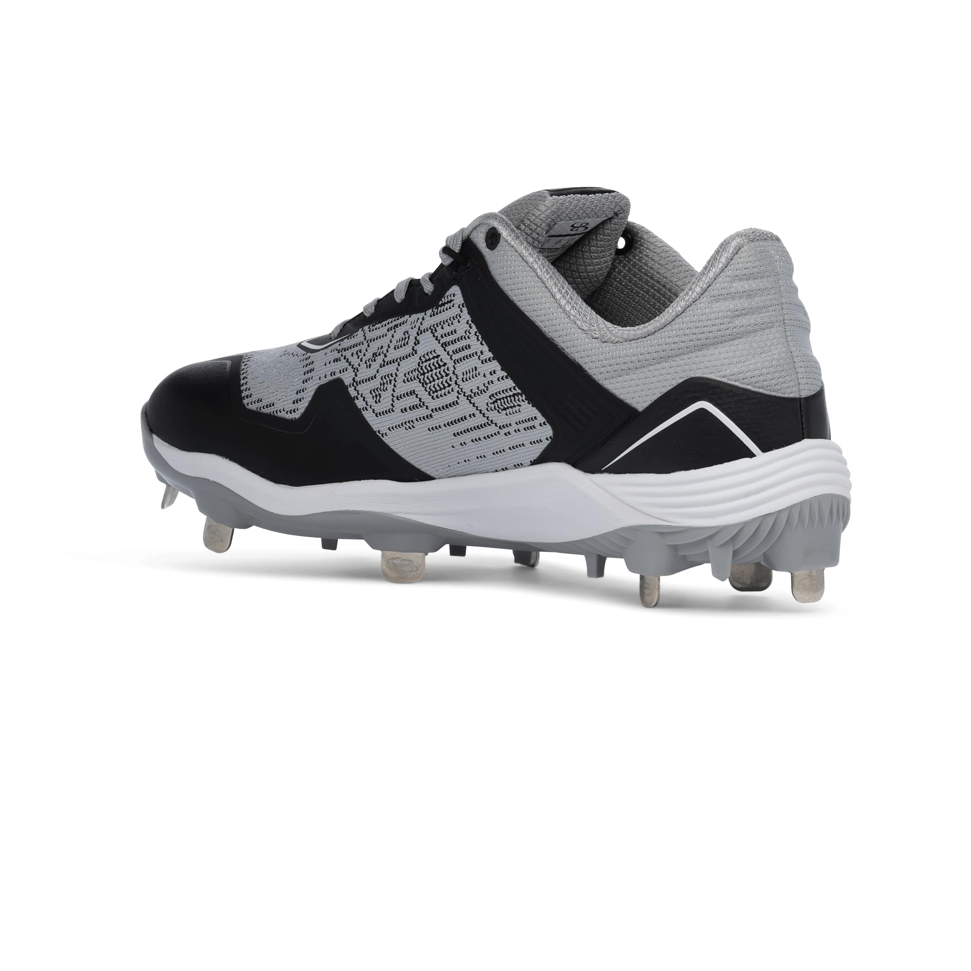 Boombah Viper Pureknit Women's Metal Cleat - Smoke Gray/Black/White/Gray - Size 8