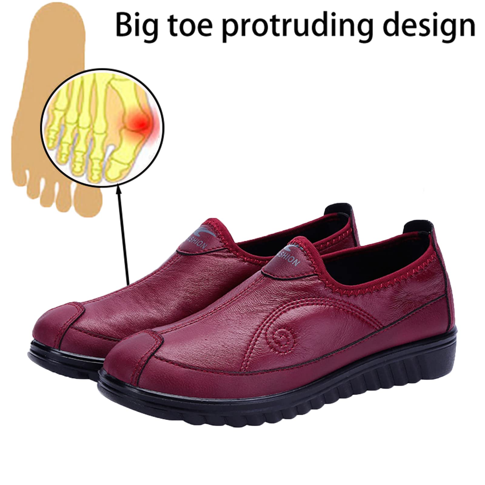 Damesschoenen met brede wijdte Wandelsneakers, Gezwollen voeten Verstelbare grote maat wandelschoenen, Antislipzool, comfortabel, voor ouderen met diabetes en oedeem