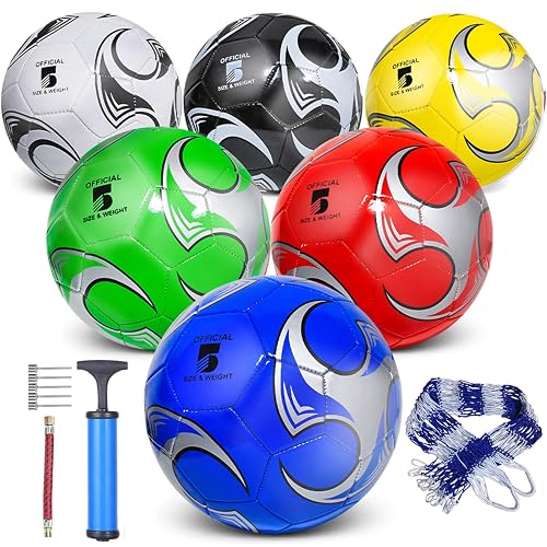 DHYLRICHER 6 Pack Size 5/4/3 Soccer product photo (Soccer Balls) — ScooterReviewPro review