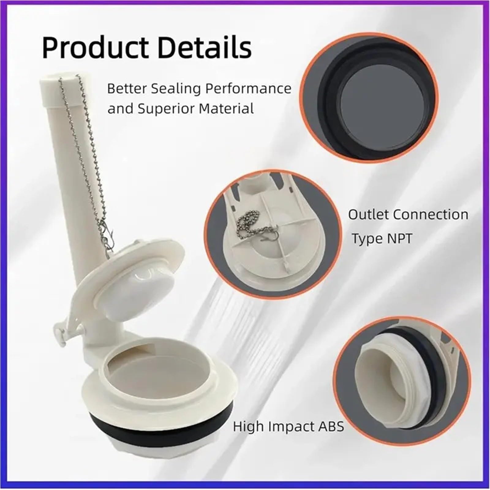 Cisterna Wc Universal Kit de válvula descarga repuesto for inodoro