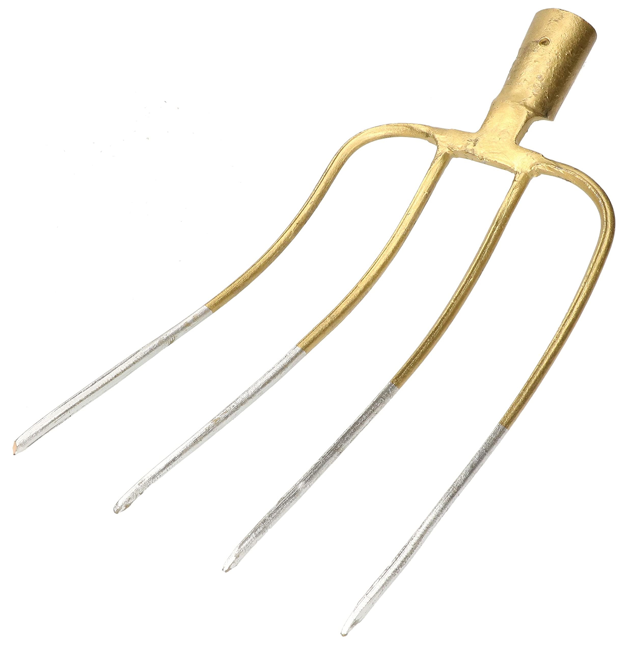 KOTARBAU® Fourche en acier à 4 dents pour travaux de jardinage