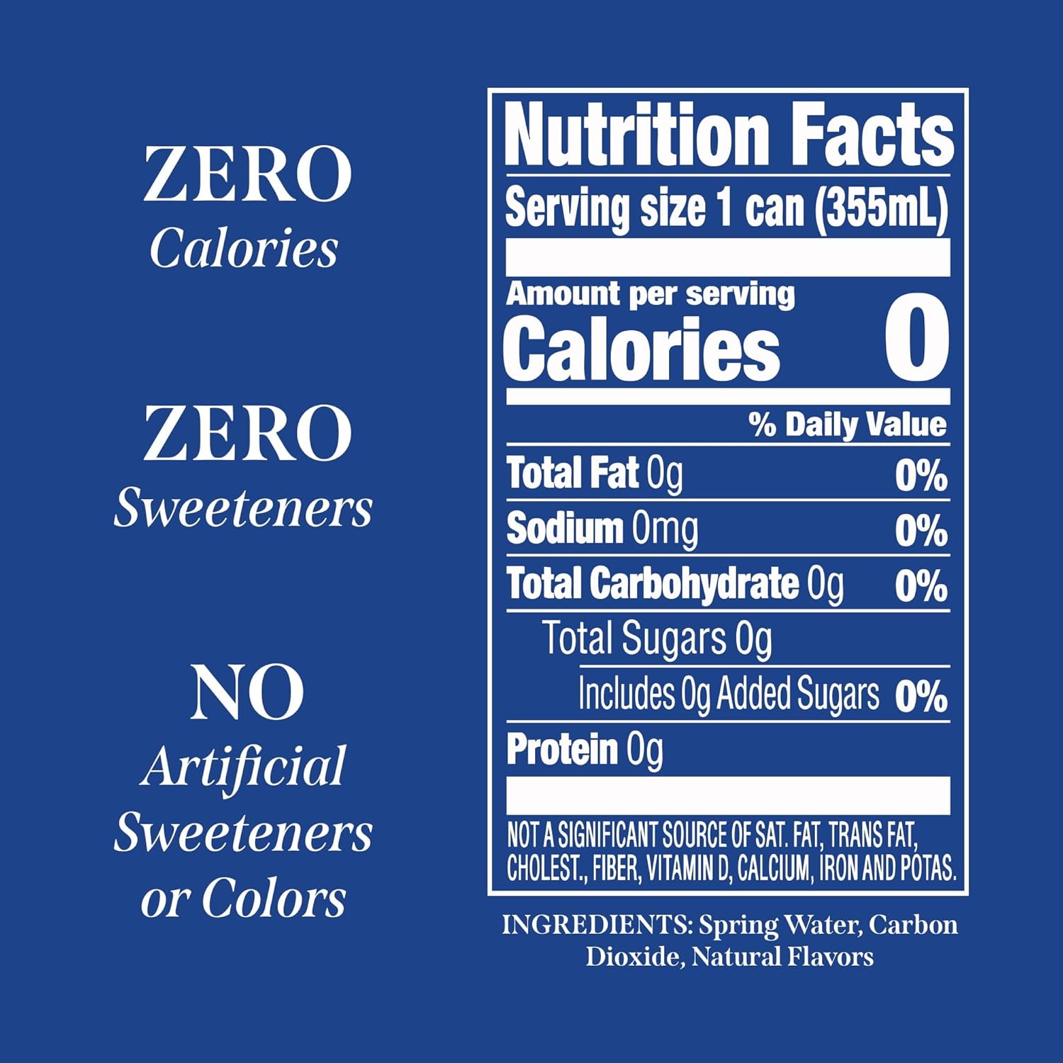 Saratoga's Sparkling Spring Water, Lime Flavor, Collection 12 fl oz Cans, 24 Pack