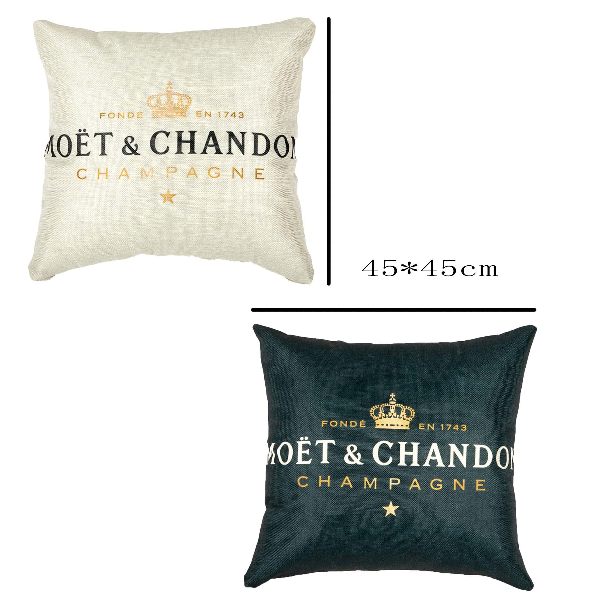 Federa cuscino Maro a quadretti grigi e marroni 45 x 45 cm | Kave Home