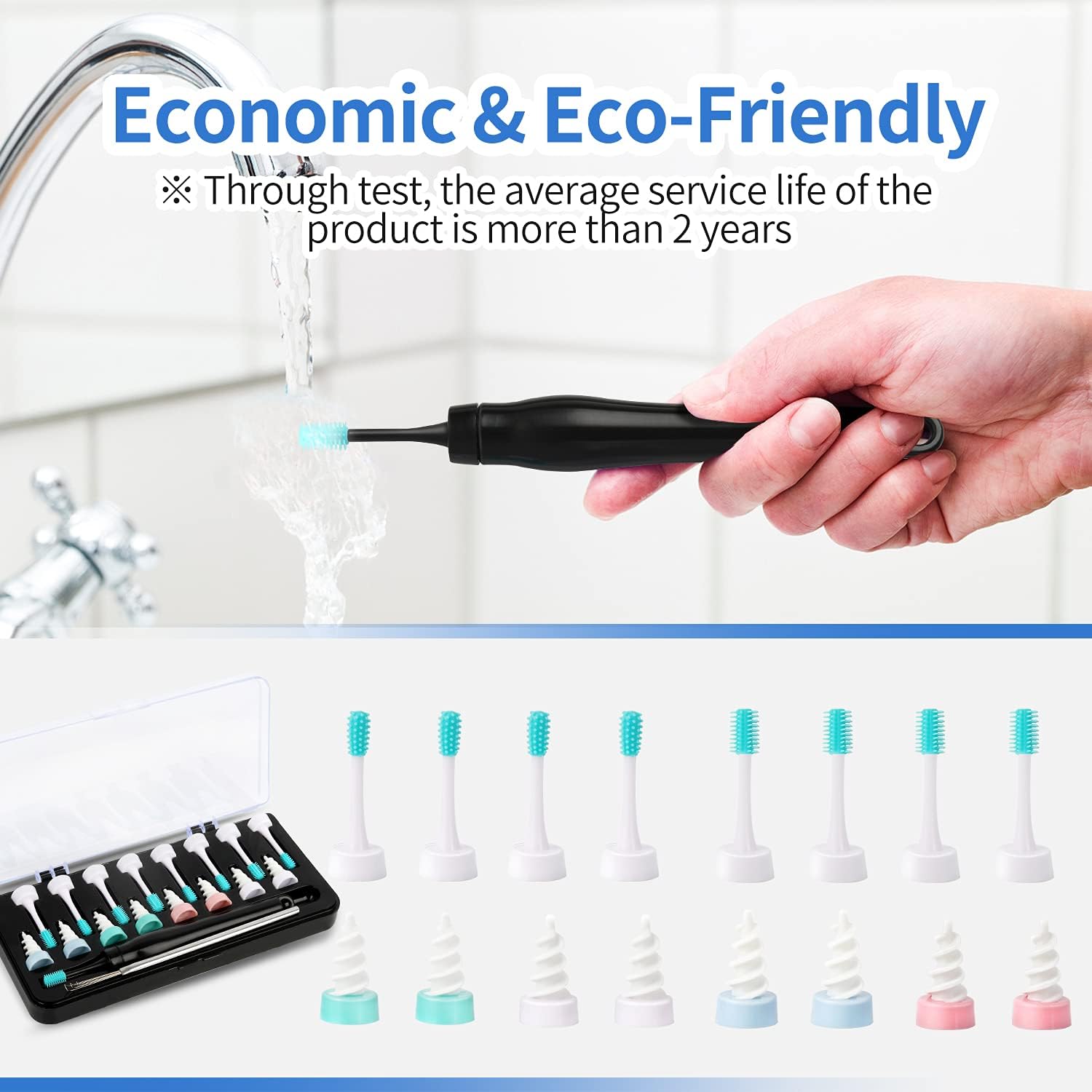 Q-Grips-Earwax-Remover Ear Wax Removal Tool Silicone Ear Wax Remover Soft Ear Cleaner Safe Q Twist Spiral Smart Catcher Qgrips Ear Picker Clean Kit No Pain 16 Replacement Tips : Health & Household