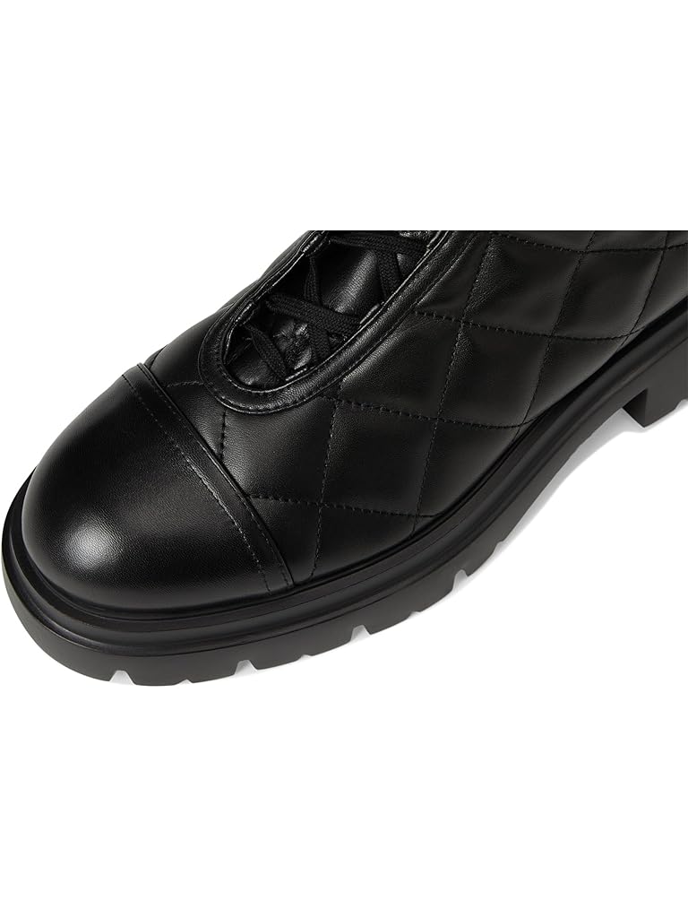 Black Stuart Weitzman Hudson Quilted Hiker Bootie