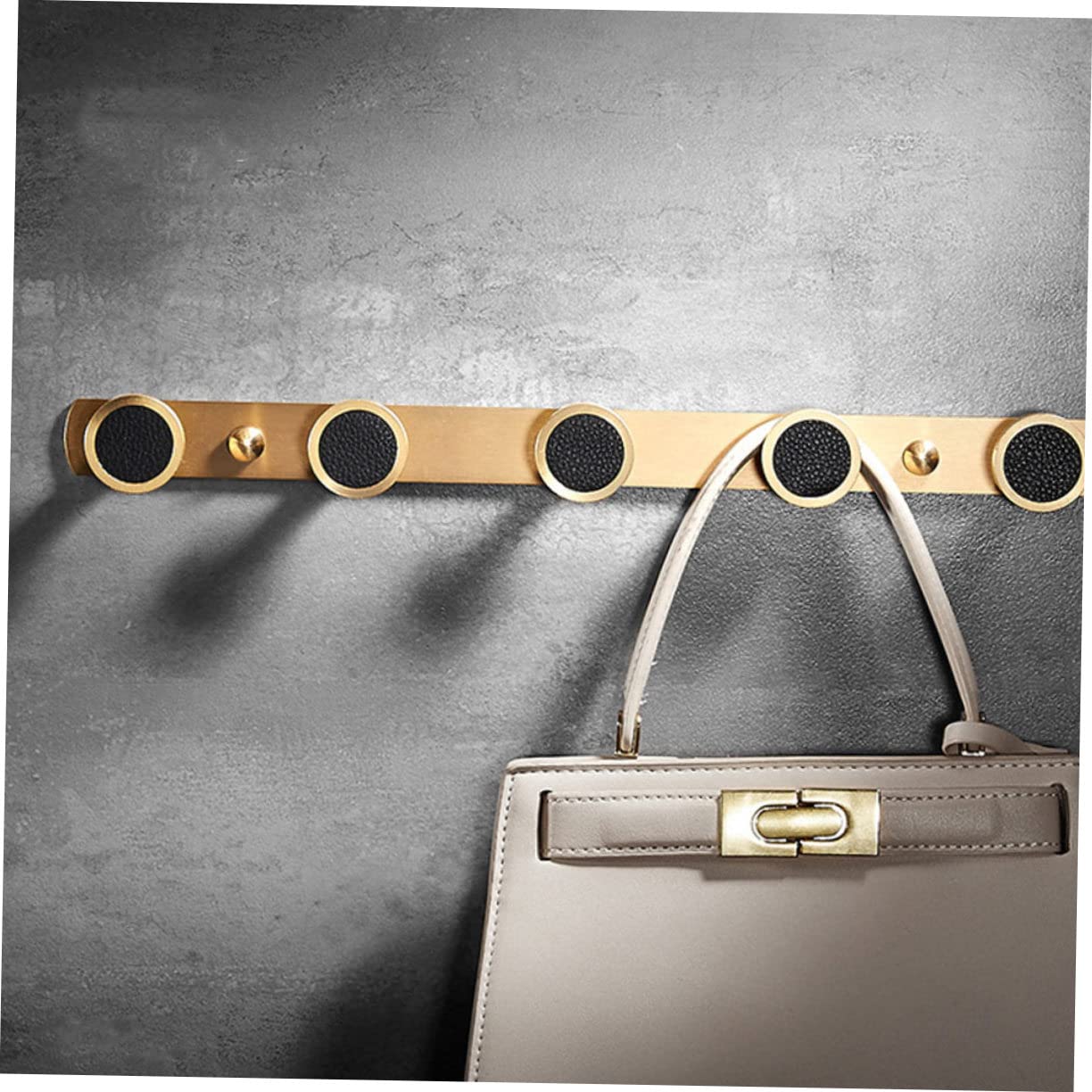 TOPBATHY 1pezzi Gancio da Parete in Ottone Stile Nordico Ganci Neri per Appendere Cappelli e Vestiti Elevata Capacità di Carico Decorazione Artistica per Casa