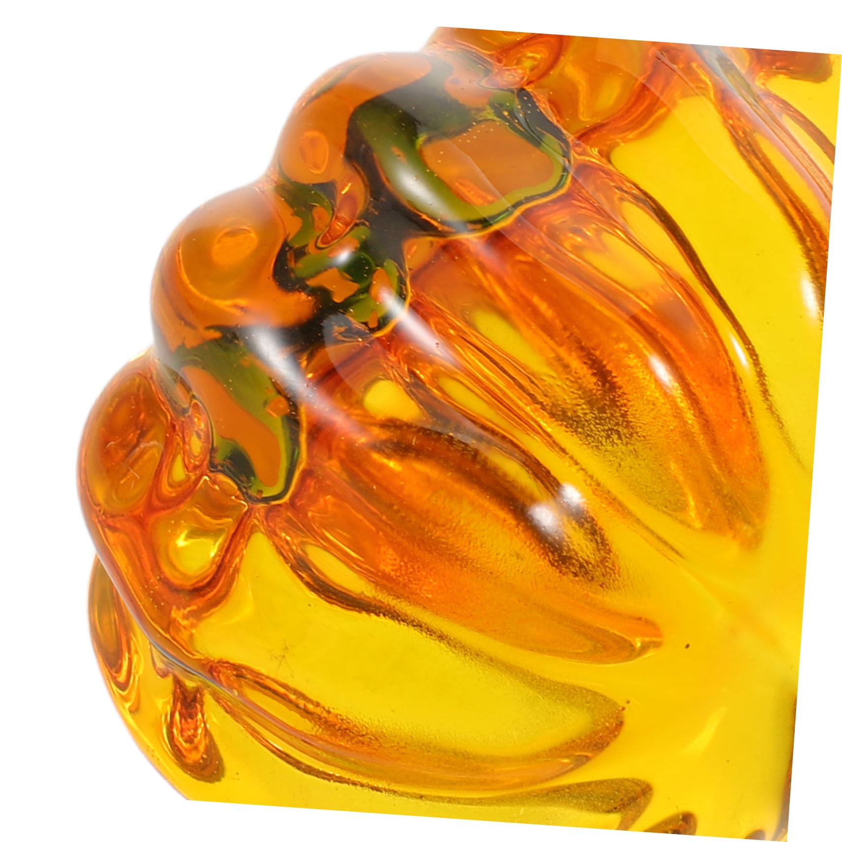TOYANDONA 4stücke Künstliche Mini-kürbis-Ornamente Kristallkürbis-deko für Tisch Schmuck für Herbsternte Halloween-Dekoration Dekorieren