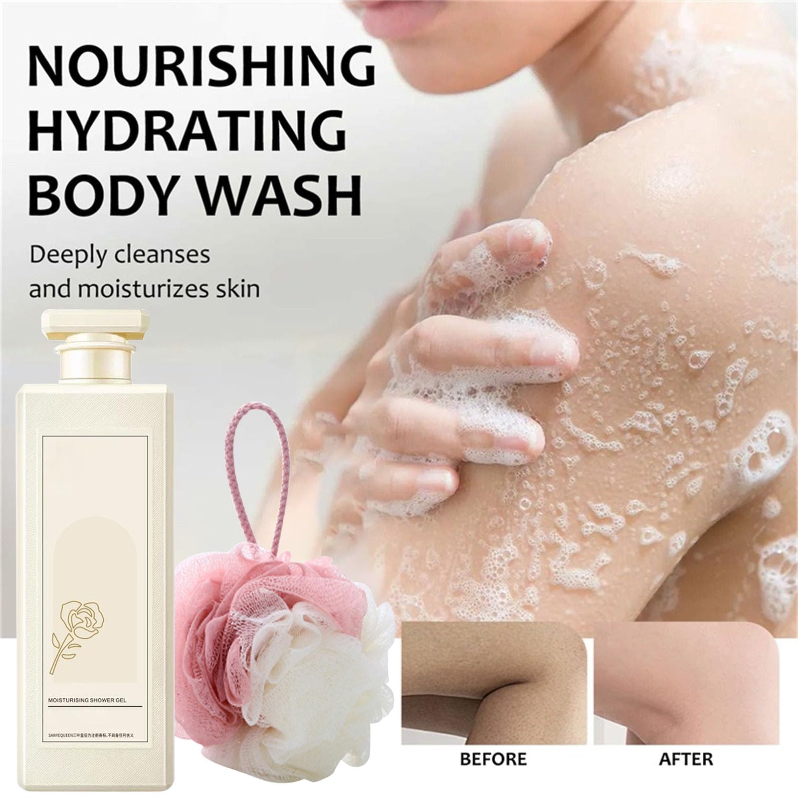 Urose Body Wash, Urose Duschgel, Fragrant Shower Gel, Perfumed Moisturizing Body Wash, Fragrant Shower Gel, Perfumed Body Wash, 800ml Urose Fragrant Body Wash for All Skin Types (2, 1600ml)