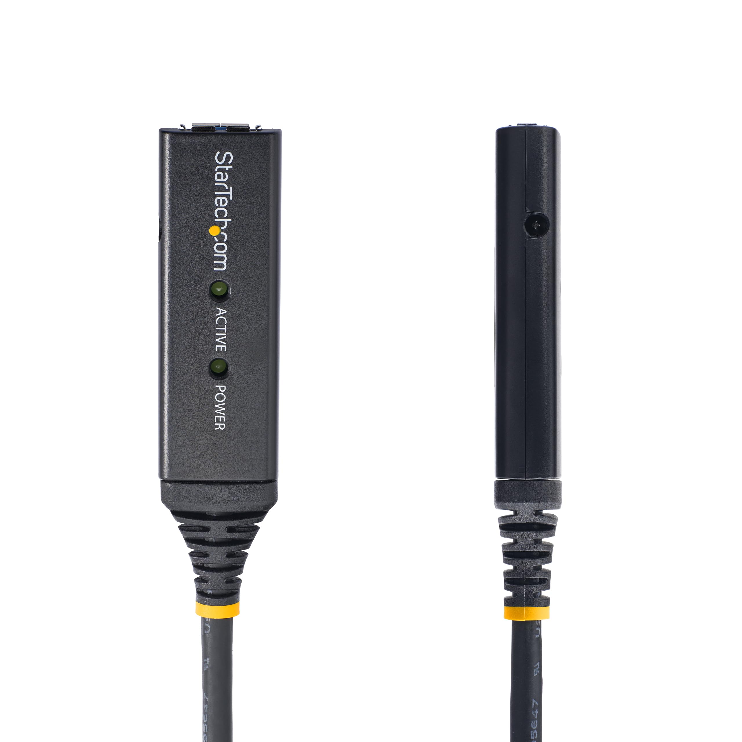 StarTech Cable Extensor Alargador USB 3.0 Activo 5m - USB-A M/H - Negro | Fuente de alimentación externa incluida, Indicador LED azul de estado, Plug and Play