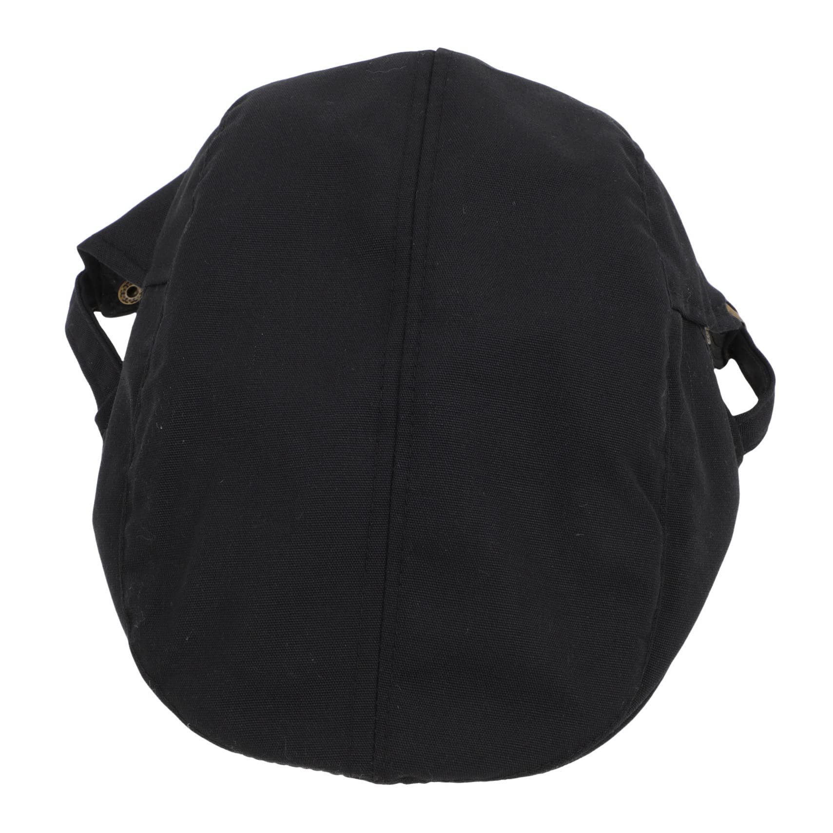 FRCOLOR Comfortable Unisex Chef Beret Hat Durable Canvas Working Cap for Cooks Waiters and Catering Professionals Lightweight Portable Restaurant Uniform Hat Black