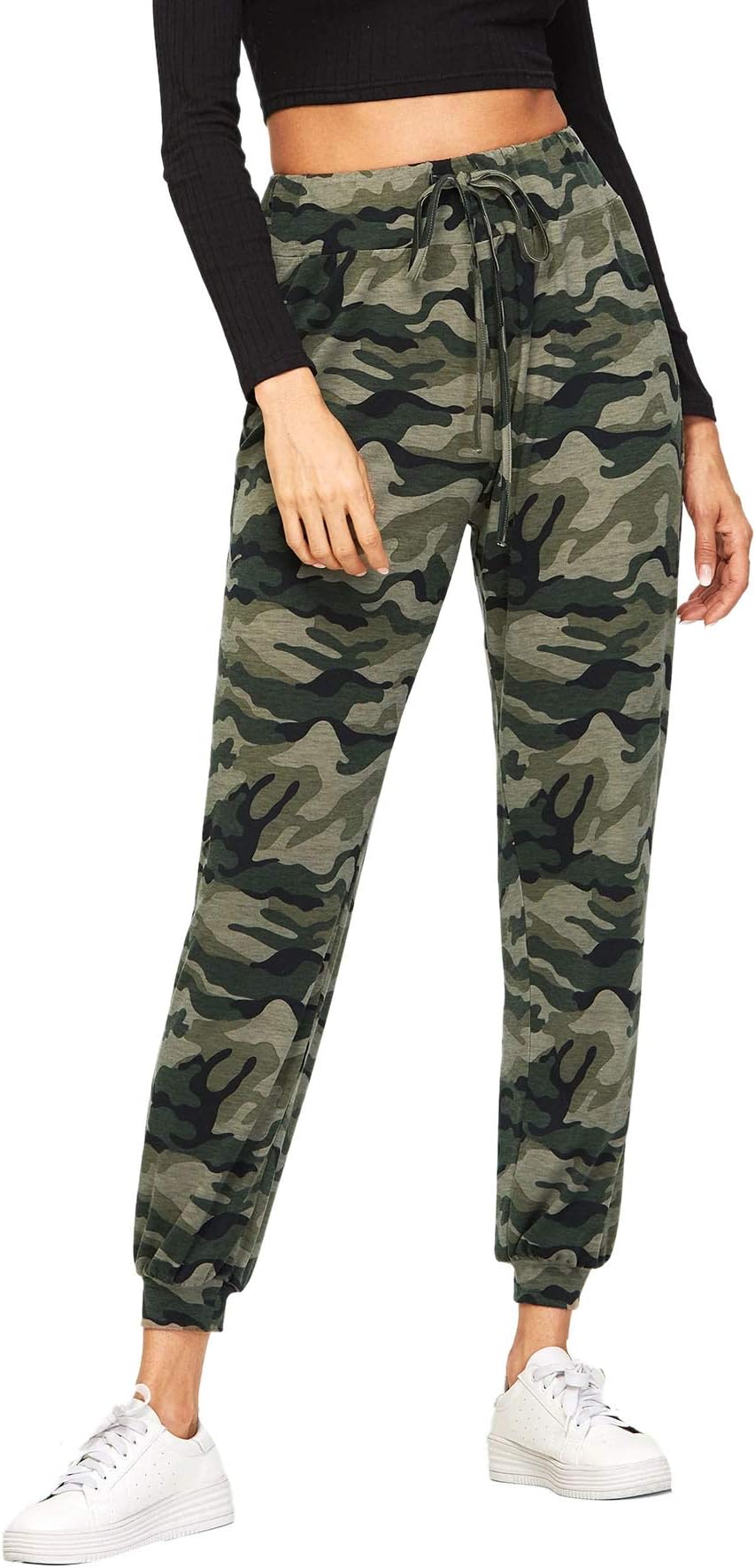 Women's Drawstring Casual Joggers Pants with Pockets