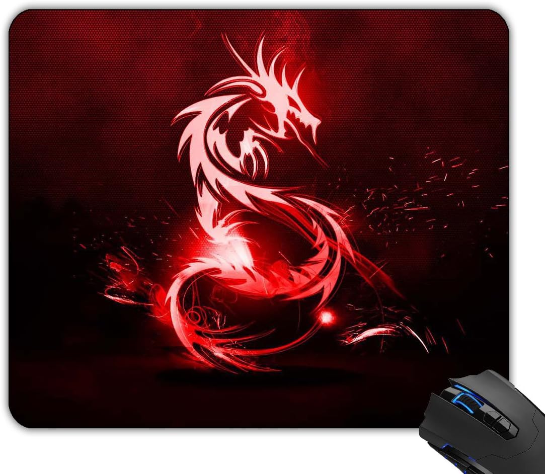 DATA Mouse Pad Red Dragon Logo Rubber Mousepad Gaming Mouse Pad