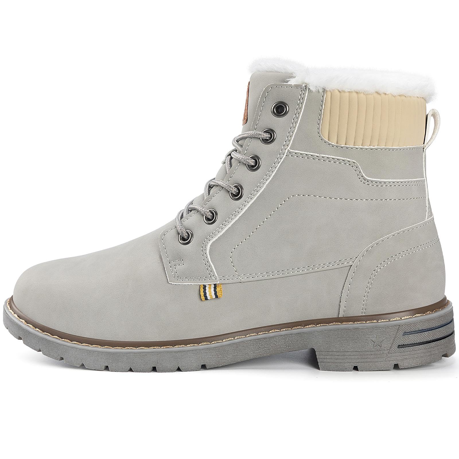 Mishansha Scarpe Uomo Stivaletti da Trekking Eleganti Scarpe da Ginnastica Stivali da Escursionismo Invernali Impermeabile Outdoor