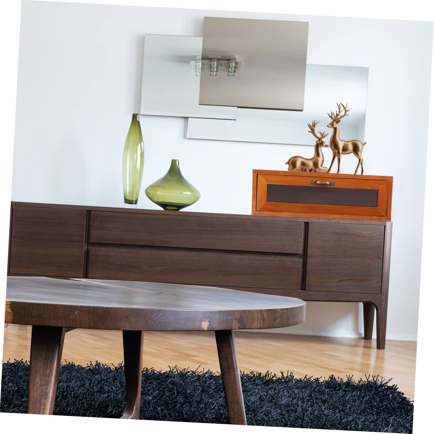 SHINEOFI Soporte Elevador para Monitor de Madera Cajón Retro