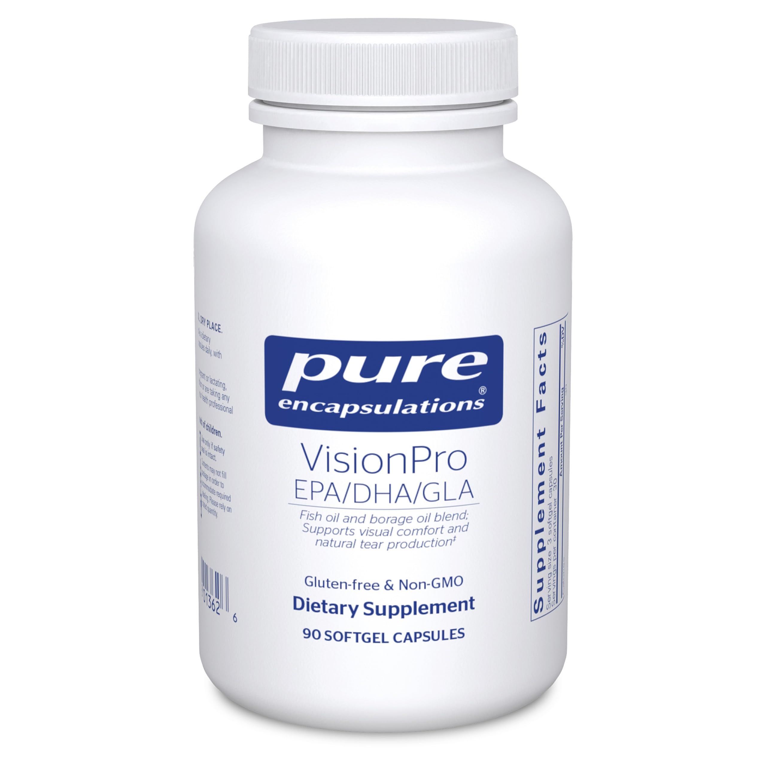 Pure Encapsulations VisionPro EPA/DHA/GLA, 90 Softgel Capsules 90 Count (Pack of 1)