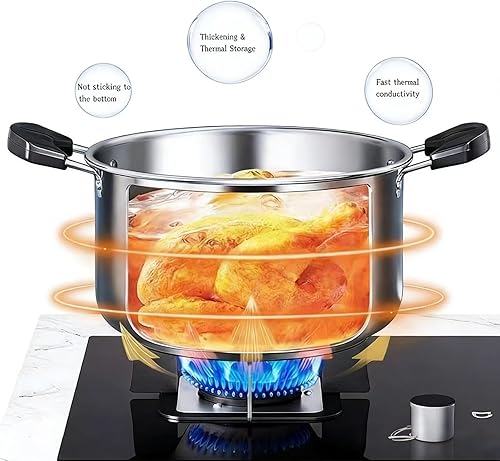 Miniatura 3 de Vaporizador de 4.2QT para cocinar, ollas de vapor de acero inoxidable con cesta de vapor vegetal