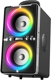 ODIOMX Powerful Portable Bluetooth Speaker: 200W Peak Party Speaker, Powerful Bass, TWS High Volume Stereo Speaker 105dB, …