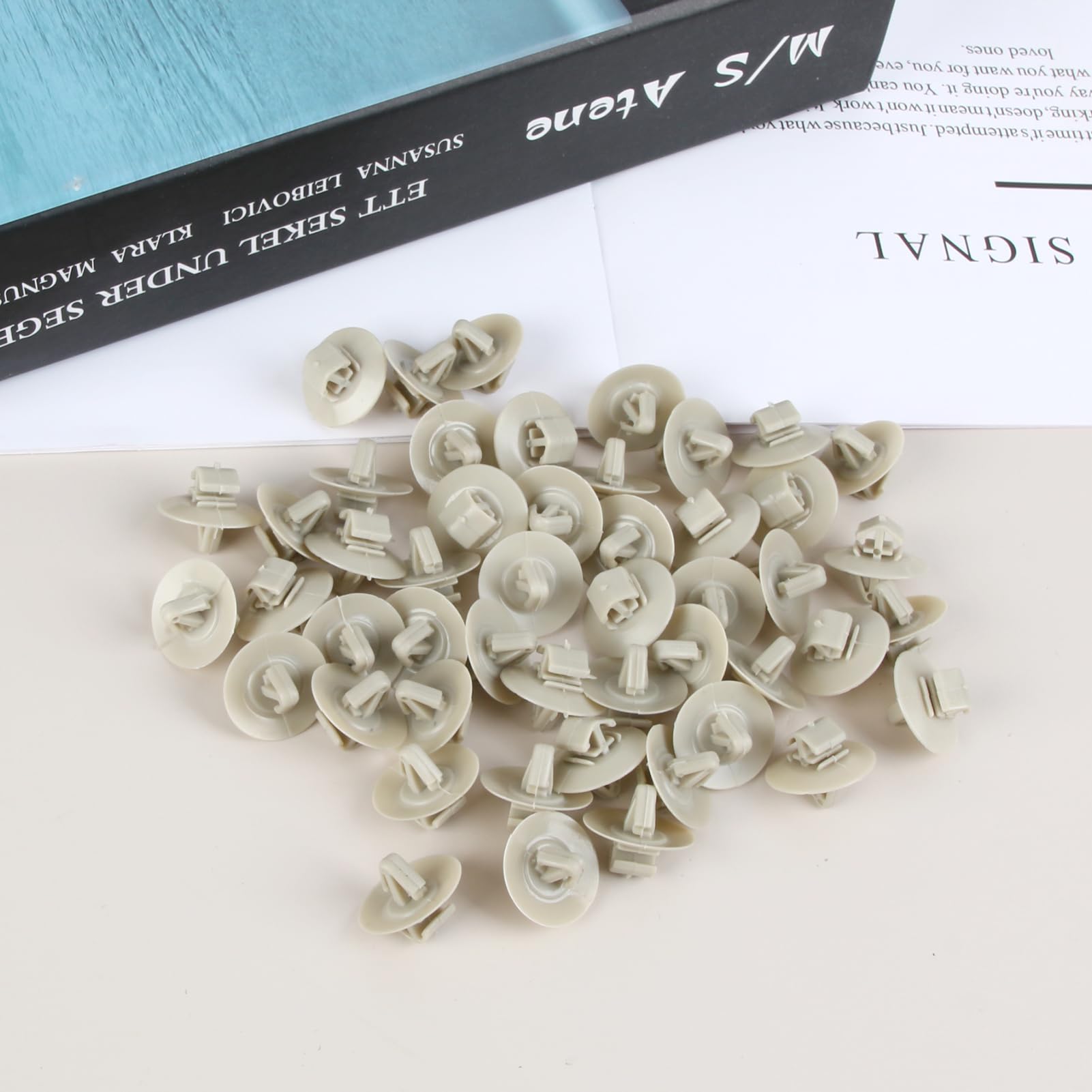 Clips De Fixation Plastique Pour Moulures De Porte – Lot De 50 – Compatible Opel Vivaro/Renault