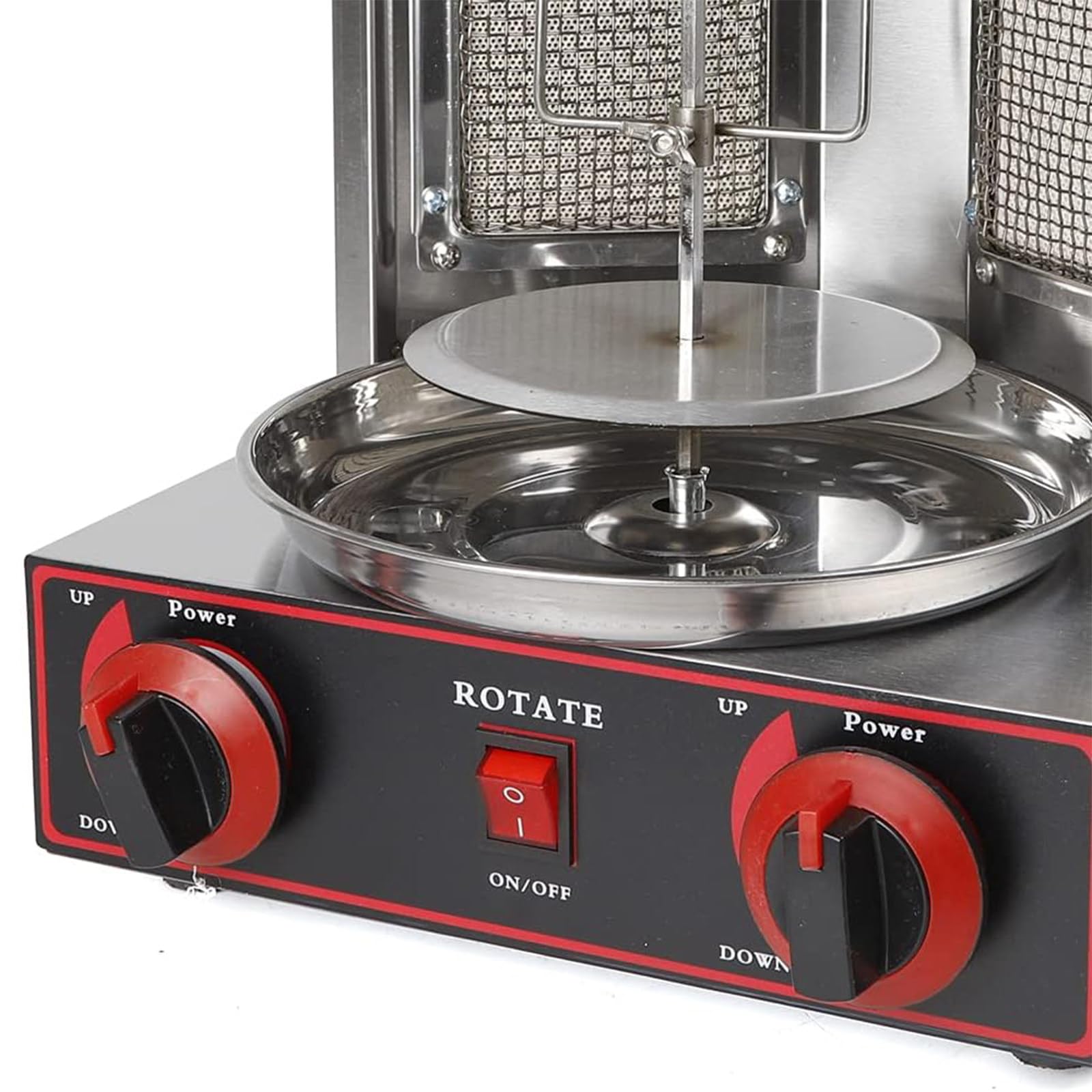 Máquina de Kebab casera, Parrilla asadora de Gas, Parrilla Vertical para Horno asador, Parrilla automática sin Humo