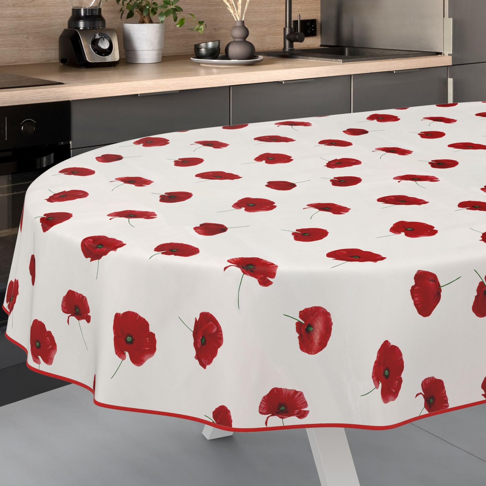 ANRO Wachstuchtischdecke – Abwaschbar, Wasserdicht, Laub Grün Design, 200 X 140 Cm, Perfekt Für Küche, Garten & Partys