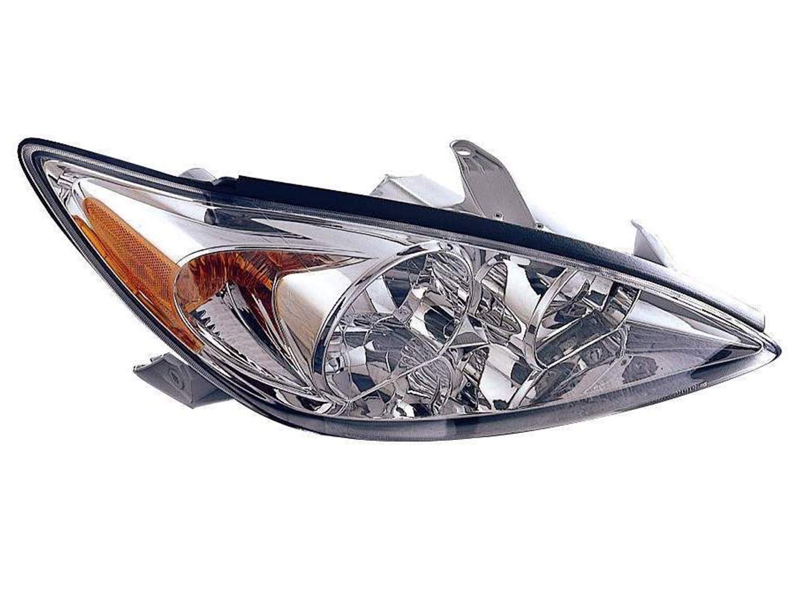 Discount Starter and Alternator TO2503137 Toyota Camry Passenger Side Replacement Headlight Plastic Lens With Bulbs