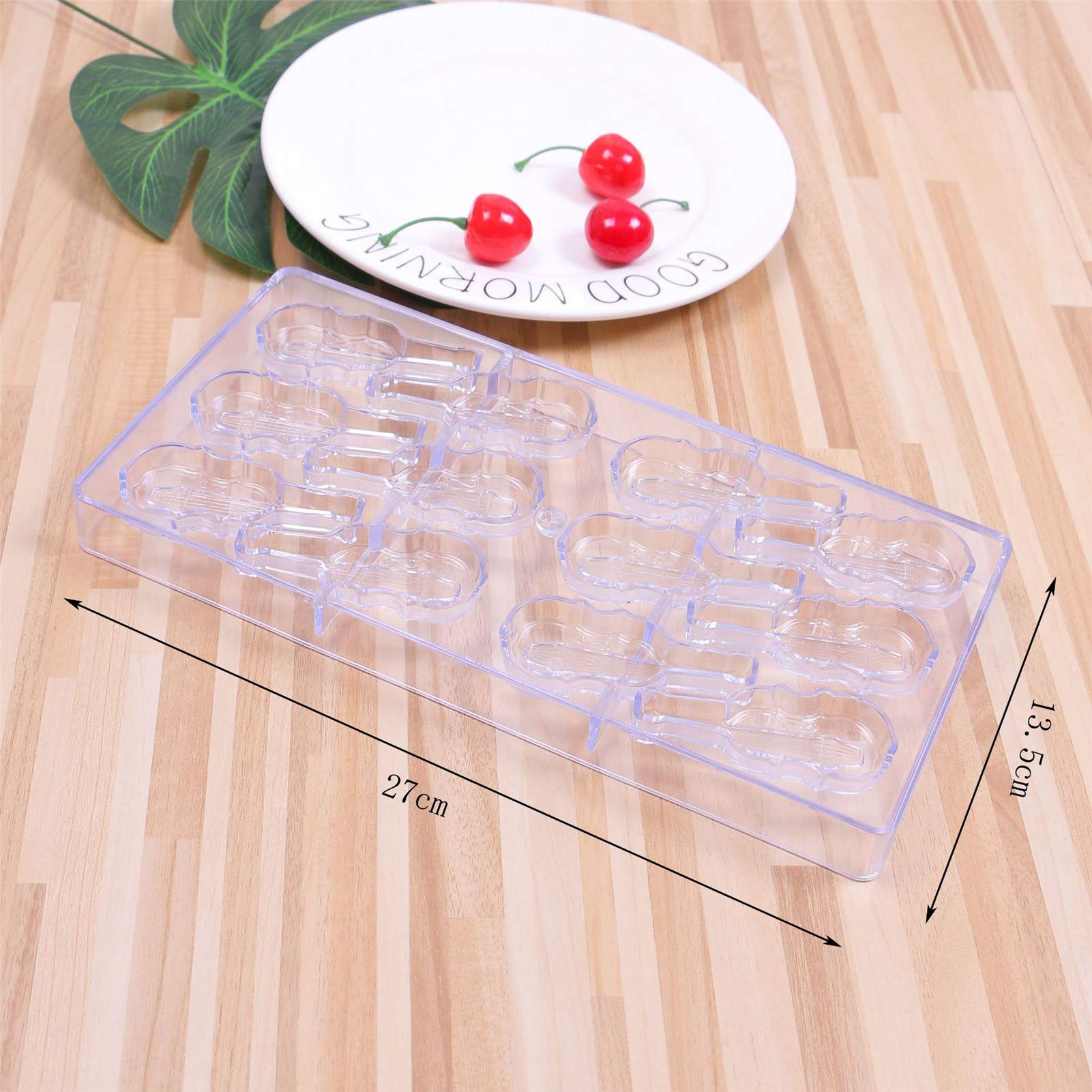 Schokoladenform Ei-Design - Polycarbonat Form Mit Antihaft Für Pralinen & Süßigkeiten, 27,3x13,4cm