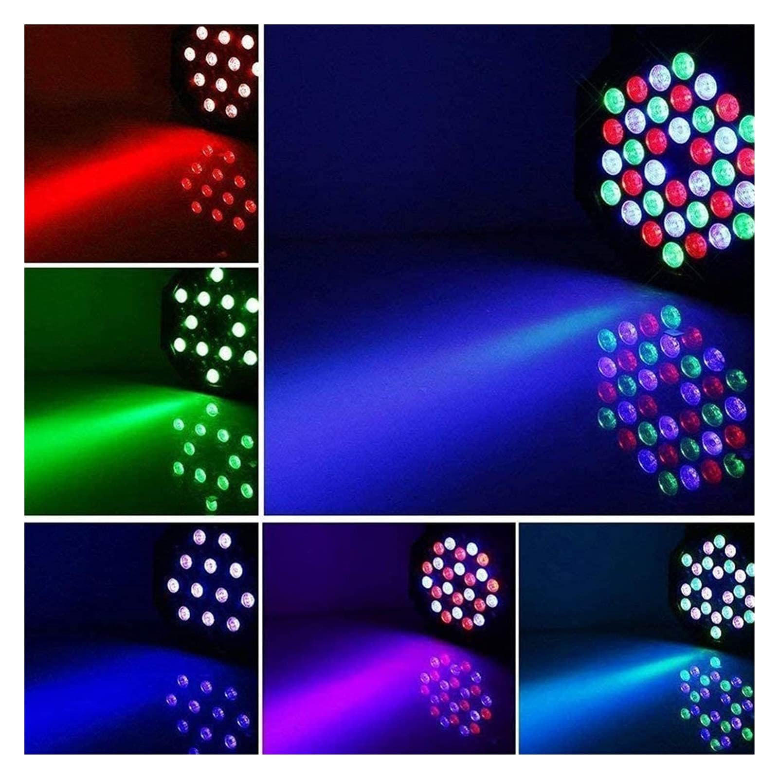 56 LED Par 64 Blinder Licht RGBW DJ Bühnenlichter, drehende Windmühleneffekt Party Beleuchtung mit Sound aktivierte Remote DMX Control Stage Wand Waschlicht für Disco Club Hochzeit Geburtstag