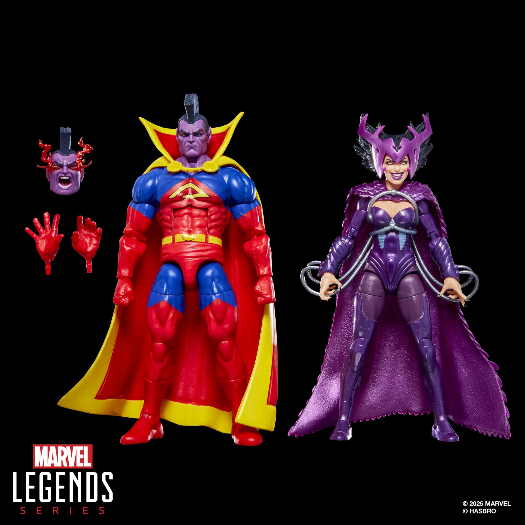 Marvel Legends Series X-Men, Pack Doble de Figuras de acción de Deathbird y Marvel’s Gladiator