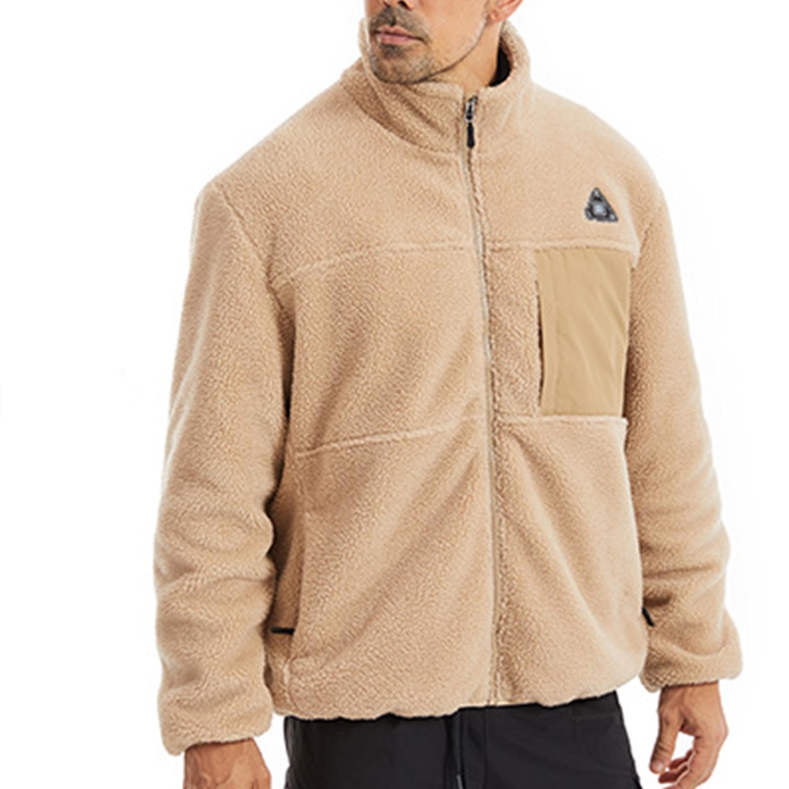 Beheizbare Jacke Herren Damen, Teddy-Fleece Beheizte Jacke USB Elektrische Heizjacke mit 4 Heizzonen Heizmantel Weiche und Warme Jacke mit Heizung Waschbarer Winterjacke für Outdoor Reiten Skifahren